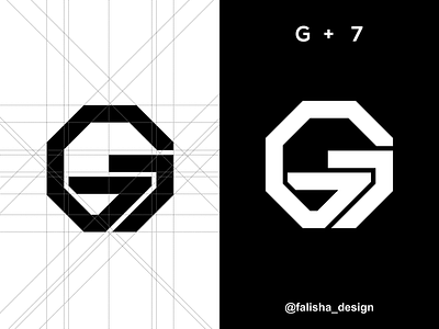 g7 logo idea 3d 7 abstract box branding crcle design flat g g7 graphic design hexagon icon logo monogram symbol triangels typography ui vector