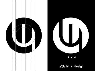 lm logo 3d abstract box branding circle design flat hexagon icon initials l lm logo logo design m ml monogram triangels typography vector