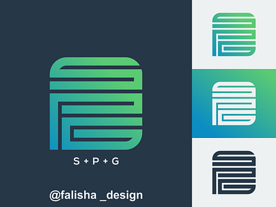 spg logo 3d abstract box branding design flat g icon illustration illustrator initial logo monogram p pg s sg sp spg vector