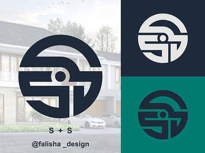 ss logo 3d abstract box branding circle design flat hexagon icon illustration initial logo monogram s ss symbol triangels ui vector