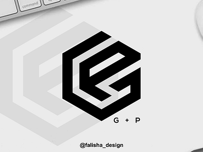 gp logo abstract box branding circle design flat g gg gp hexagon icon initials logo monogram p pg symbol triangels typography vector