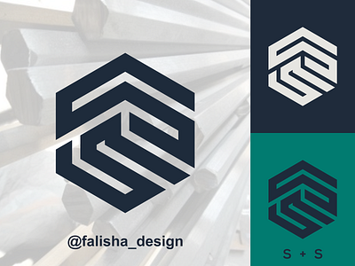 ss logo abstract box branding circle design flat hexagon icon initials logo monogram s ss symbol triangle typography ui ux vector