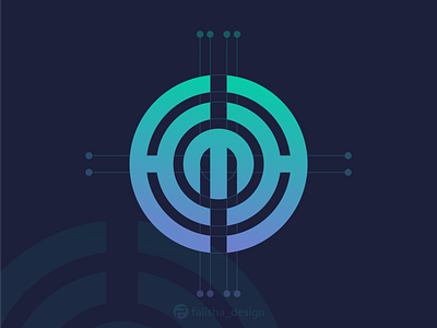 hmh monogram 3d abstract awesome brand identity branding circle company design flat hh hm hmh icon illustration initial logo monogram symbol vector