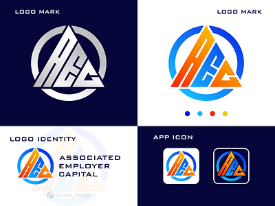 AEC MONOGRAM LOGO 3d a abstract aec brand identity branding c company design designs e flat icon illustration initials logo logoconstruction monogram vector