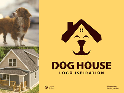 dog house logo ispiration 3d abstract animal brand identity branding design dog dribbble flat house icon illustration logo logoawesome logoispiation logomossion logoplace monogram realestate vector