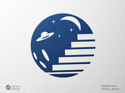 ladder of the moon logo ispiration 3d abstract awesome brand identity branding clothing company design dribbble flat graphic design icon illustration leader logo logoispiration luxury monogram moon vector