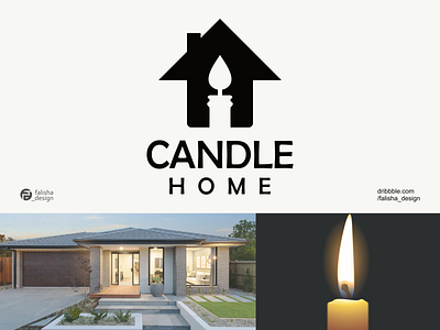 candle home logo ispiration 3d abstract awesome brand identity branding candle candle home clothing company concept creative design flat home icon illustration logo monogram realestate vector