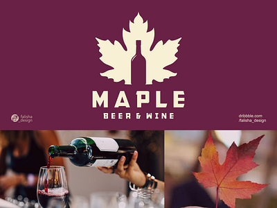 maple beer and wine logo ispiration 3d abstract awesome beer brand identity branding canada circle clothing company design flat icon illustration leaf logo maple monogram vector wine