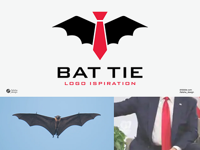 bat tie logo ispiration