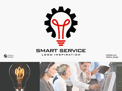 smart service logo ispiration 3d abstract branding bulb clothing company design flat icon idea illustration logo logoispiation monogram service simple smart smartservice symbol vector