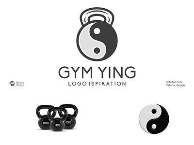 gym ying logo ispiration 3d abstract brand identity branding china company design fitness flat gym gymying icon illustration logo logoawesome logoispiation monogram symbol vector ying