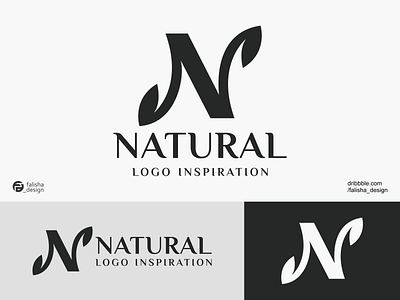 natural logo inspiration 3d abstract brand identity branding branding design clothing company design flat icon illustration leaf logo logoinspiration modern monogram n natural symbol vector