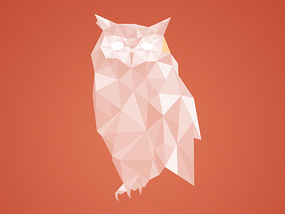 Owl animal illustration owl polygon