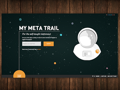 Meta Trails Revamp animation astronaut branding illustration space web design