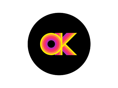 OK! 80s 90s color colorful illustration ok retro retro type type