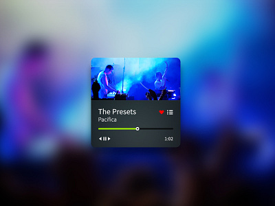 Spotify Widget clean design music music player player spotify ui widget