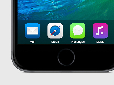 iOS Icons apple flat flat but not too flat icons mac ui visual design