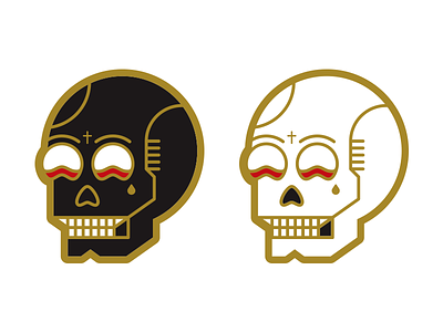 Skull Enamel Pins! design enamel enamel pins gold illustration pins skulls sugar skulls tattoo tattoos