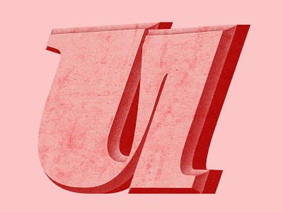 Letter U design graphic design illustration letter stone texture type type art typedesign typography art typography inspired vector
