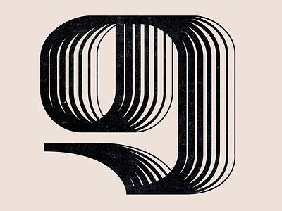 Number 9 design grain graphic design letter lines number 9 stripes type type art typography typography art typography design vector