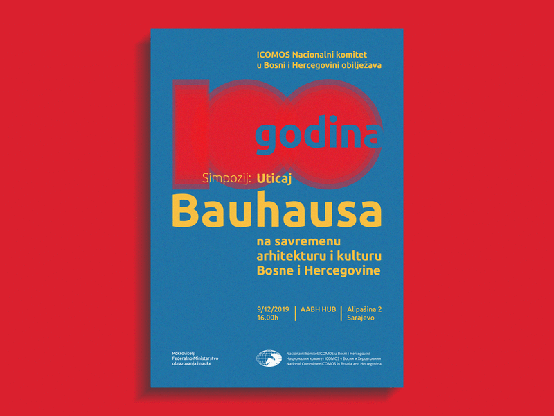 100 Years of Bauhaus bauhaus bauhaus100 bauhaustrip2019 bosniaherzegovina celebratingbauhaus design graphic design poster symposium