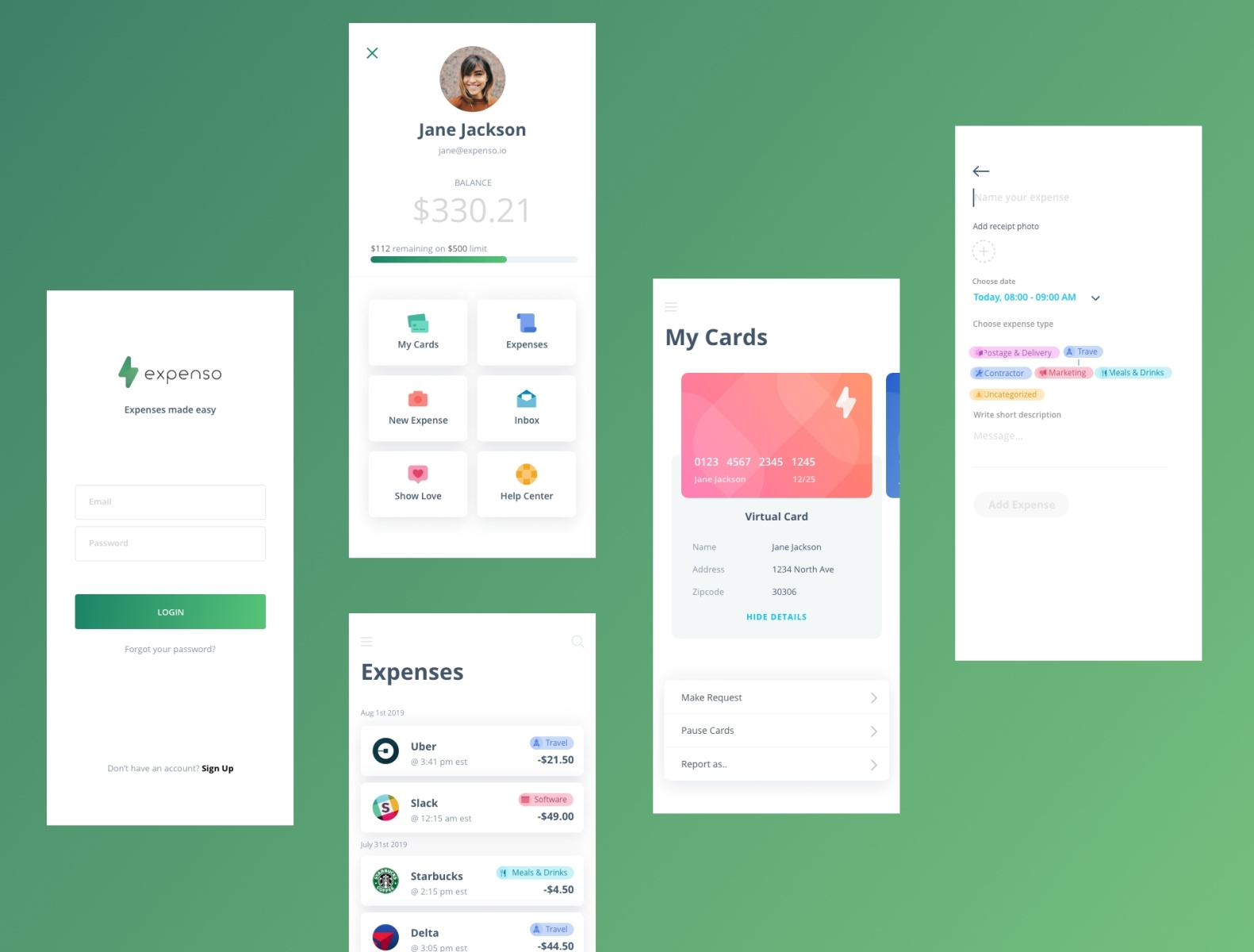 EXPENSO APP by sumit sirohi on Dribbble