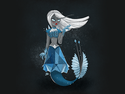 Arctic Mermaid arctic frozen illustration mermaid mermay procreate