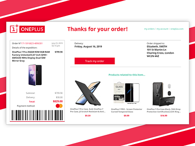 Daily UI #017 - Email Receipt 017 adobe xd daily ui email receipt ui design web