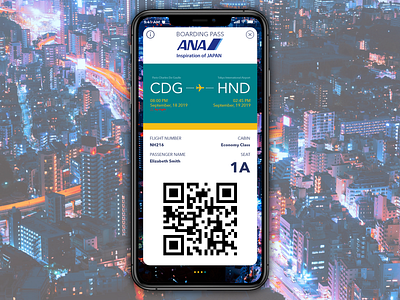 Daily UI #024 - Boarding Pass 024 adobe xd boarding pass daily ui mobile ui design