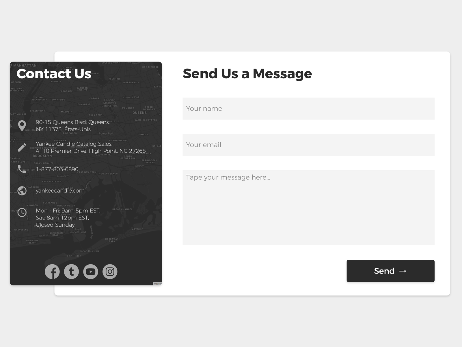 Daily UI #028 - Contact Us By Iona Matecade On Dribbble