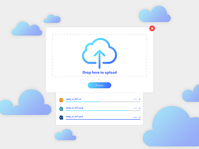 Daily UI #031 - File Upload 031 adobe xd daily ui file upload ui design web