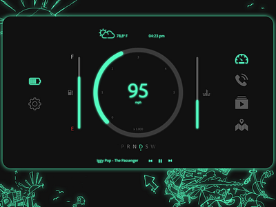 Daily UI #034 - Car Interface