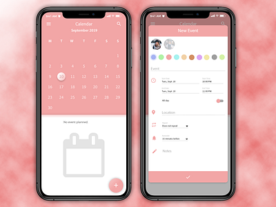 Daily UI #038 - Calendar 038 adobe xd calendar daily ui mobile ui design