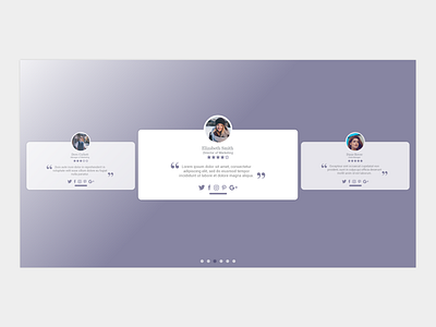 Daily UI #039 - Testimonials 039 adobe xd daily ui testimonials ui design web