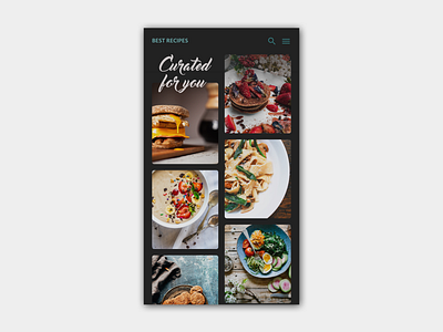 Daily UI #091 - Curated for You 091 adobe xd curated for you daily ui daily ui challenge mobile mobile ui ui visual interface webdesign
