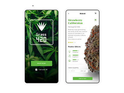 Marijuana Delivery App UI design app design online delivery ui ui design