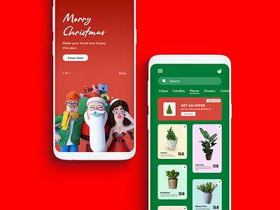 Christmas Gift App UI Concept Design