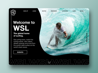 Daily UI - Landing Page 003 daily ui dailyui dailyui 003 design landing landing page mockup redesign sketch surf surfing ui uidesign water wave web design