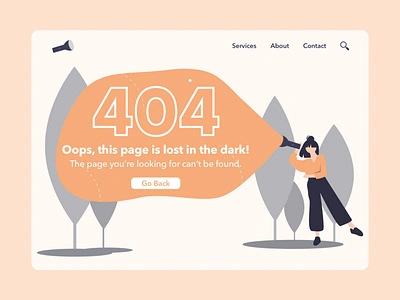 Daily UI - 404 Page 008 404 404 page 404page dailyui dailyui 008 design mockup orange sketch web design