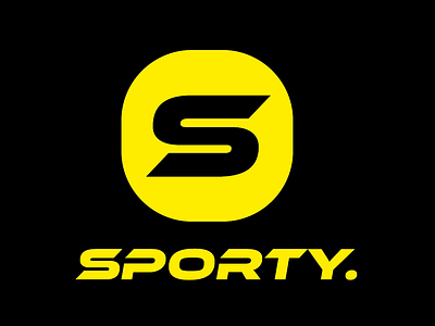 sporty logo_icon black icon jonas sport sports logo yelow