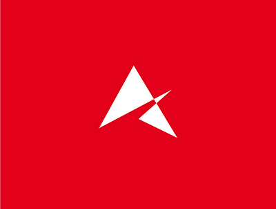 Alpina hiking logo_icon design icon jonas logo red white