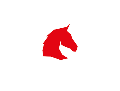 Horse adobe illustrator design designer designs dribbble horse horses icon jonas logo red white