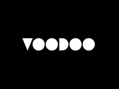 VooDoo logo redesign 2.0 adobe illustrator black design designer dribbble icon jonas logo redesign white