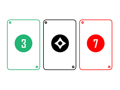 playcards / weekly warm-up adobe illustrator black design dribbble green icon jonas logo red weekly warm up white