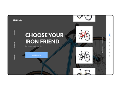 DailyUI003 bycicle dailyui dailyui 003 landing landing page