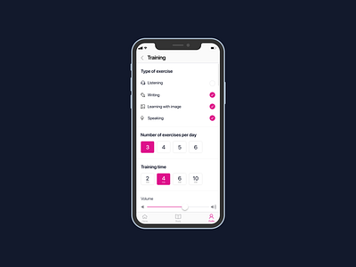 DailyUI007 dailyui dailyui007 settings