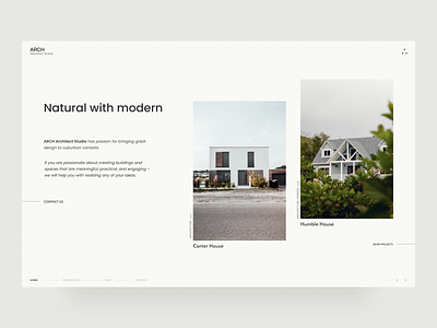 Architect Studio Concept Website Design