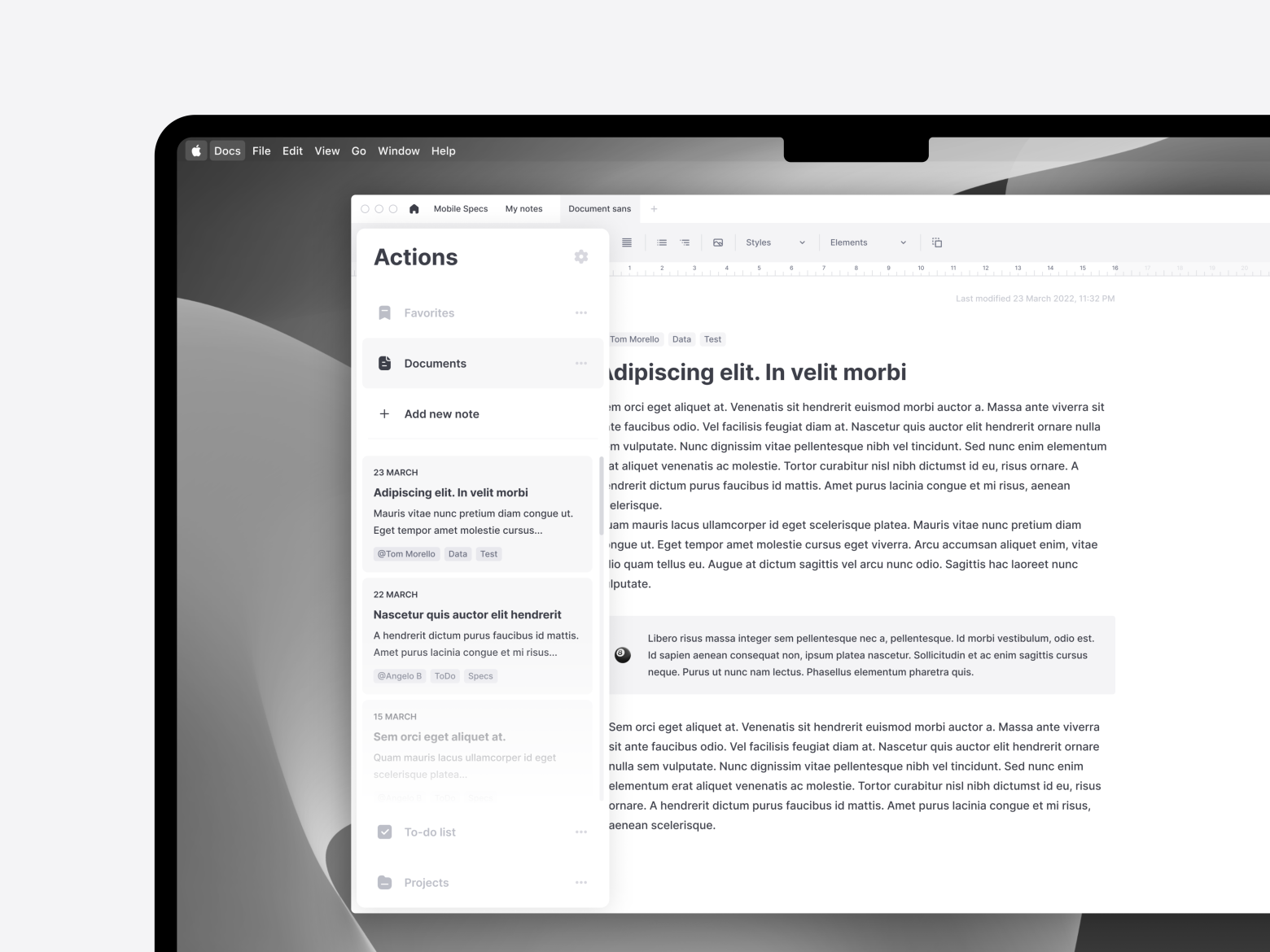 Text files editor by Martin Erler on Dribbble