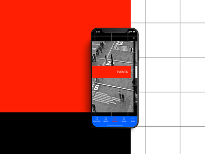 STRELKA Institute app conept Ep.1 app brutalism clean concept design ios minimal mobile typography ui ux