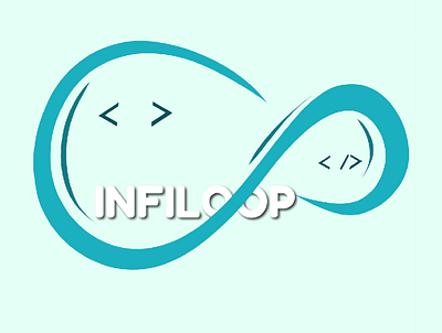 INFILOOP logo branding design illustration logo vector